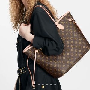 Gentle used 100% authentic personalized MM Neverfull bag only